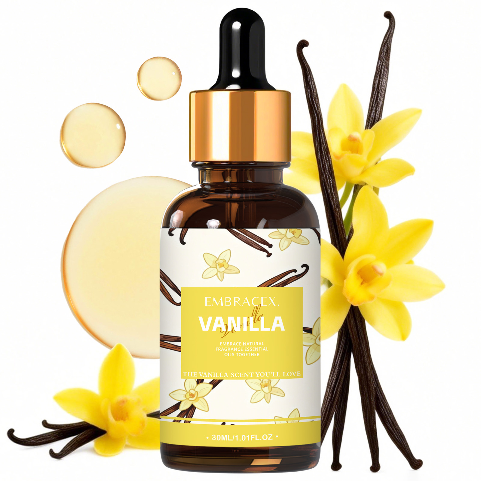 Candle Supplies Free Shipping - 30ml Vanilla Essential Oil For Diffusers