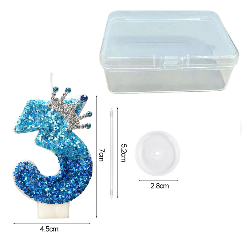 Creative Peacock Blue Crown Di - Candle Supplies Free Shipping ulasan dan harga
