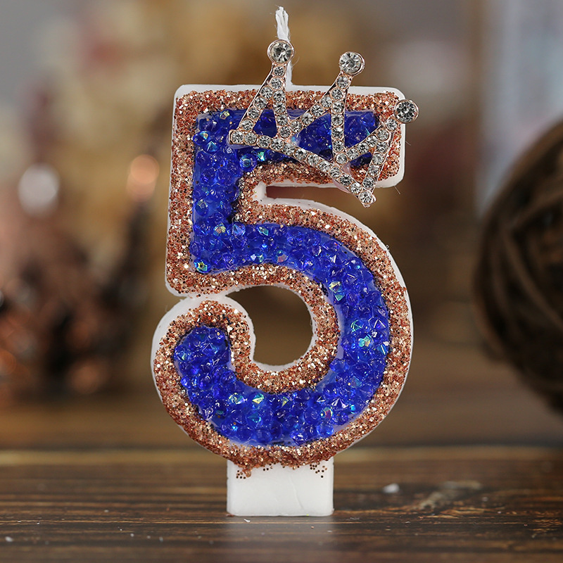 Blue Birthday Numbers Candles  - Luxury Candle Supplies Usa ulasan dan harga