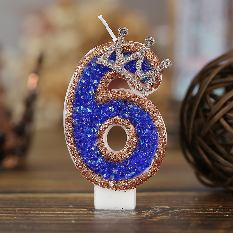 Blue Birthday Numbers Candles  - Luxury Candle Supplies Usa ulasan dan harga