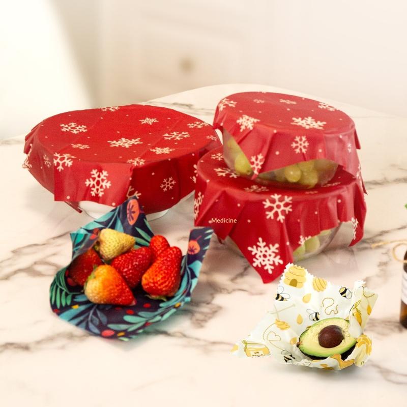 【S】3 Sheets Beeswax Food Wrap  - Beeswax Sheet Roll ulasan dan harga