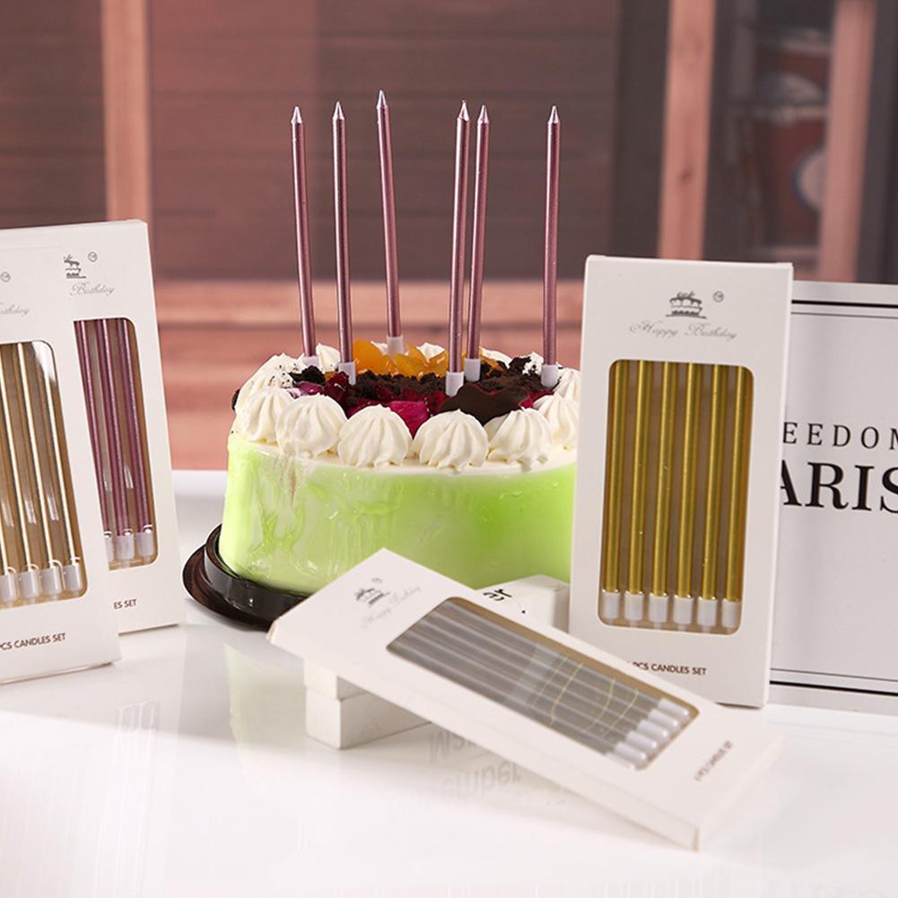 6/18pcs Metal Gold Silver Birt - Candle Supplies Free Shipping ulasan dan harga