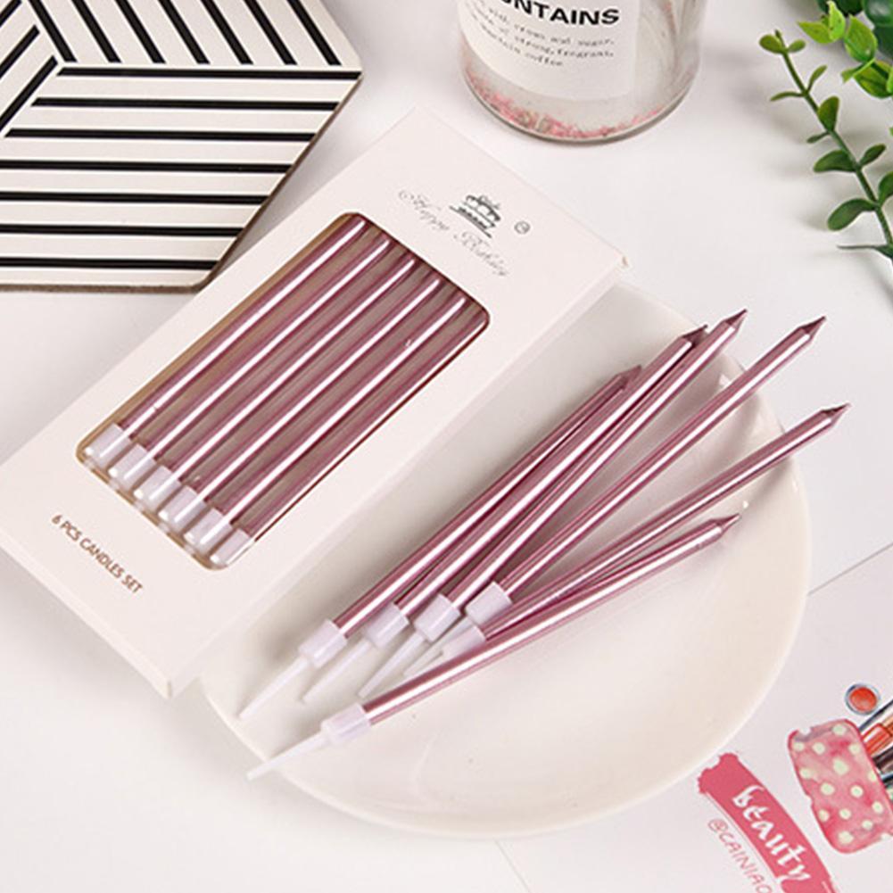 6/18pcs Metal Gold Silver Birt - Candle Supplies Free Shipping ulasan dan harga