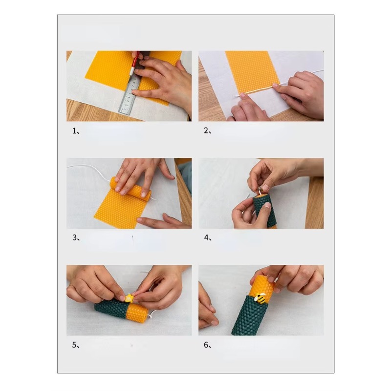 12pcs/set 15*20CM Beeswax Shee - Beeswax Sheet Roll ulasan dan harga