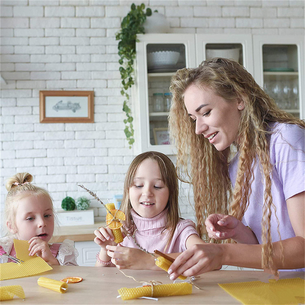 12 pcs Beeswax Thin Sheets Kit - Beeswax Sheet Roll ulasan dan harga
