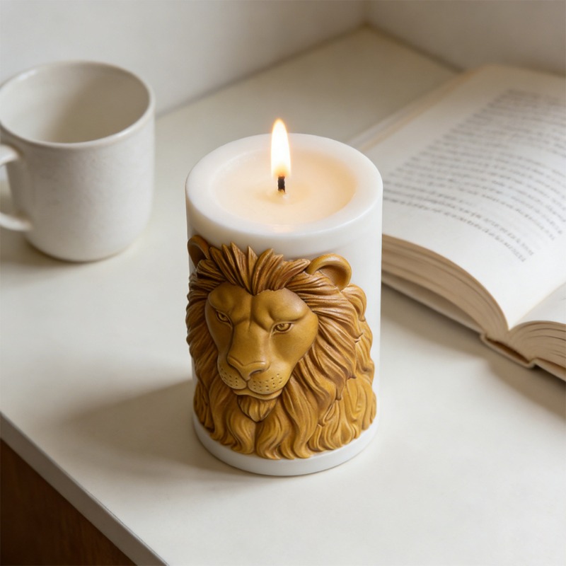 Animals Lion Candle Molds Sili - Luxury Candle Supplies Usa ulasan dan harga