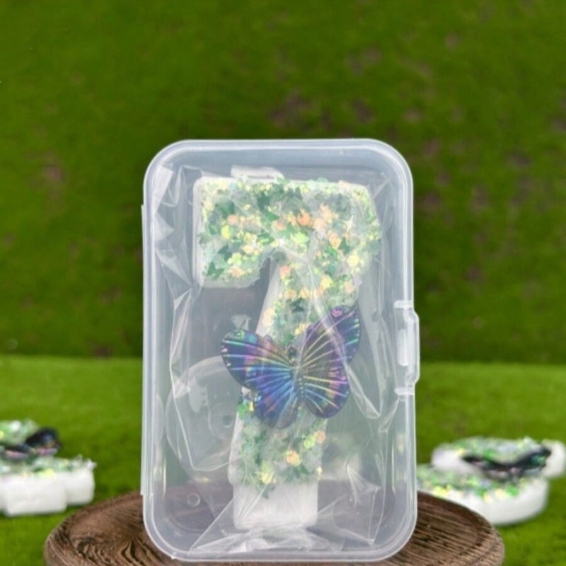 1Pc Green Sequins Number 0-9 B - Candle Supplies Free Shipping ulasan dan harga