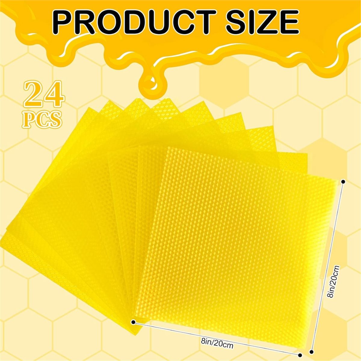 N94R 24 Pcs Beeswax Candle Mak - Beeswax Sheet Roll ulasan dan harga
