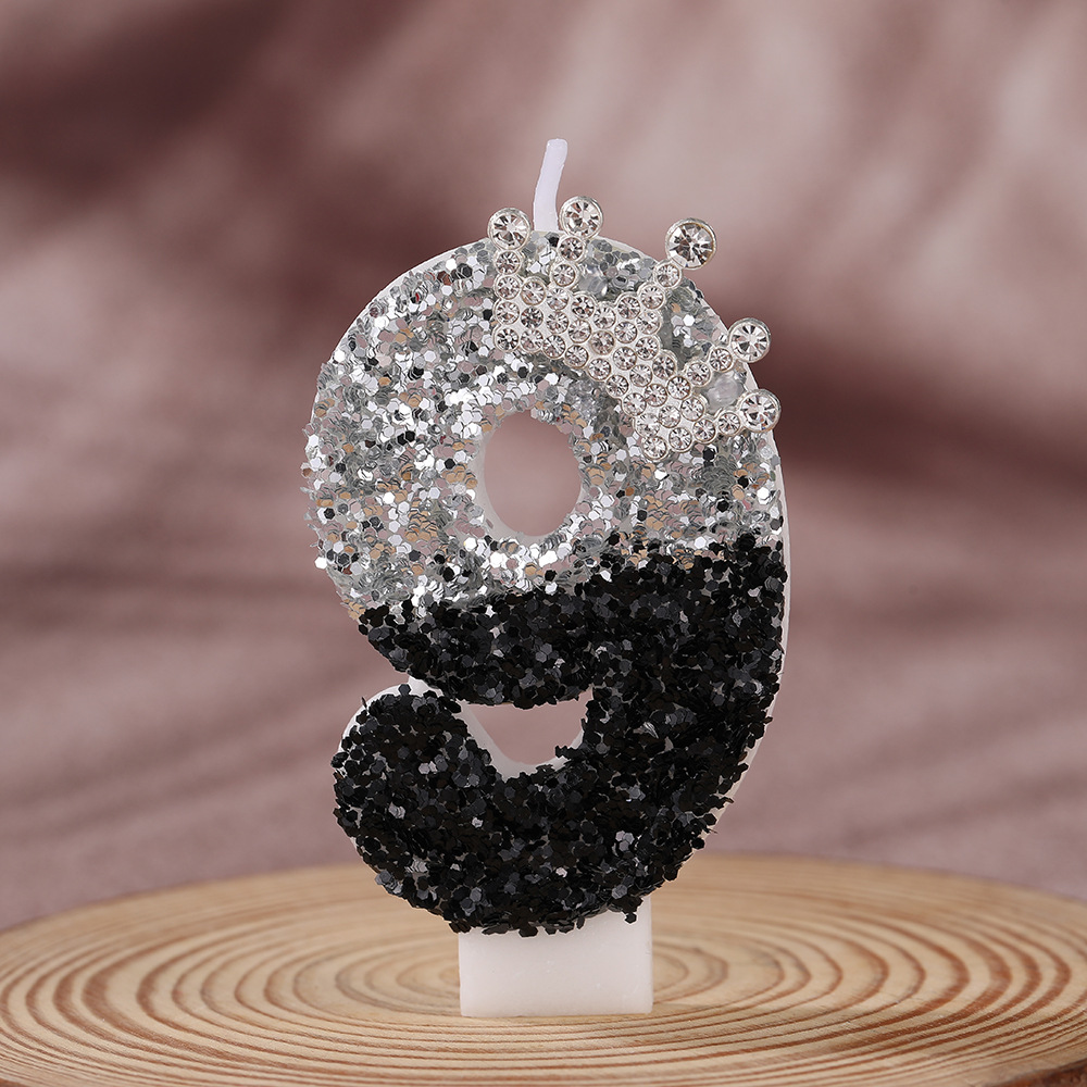 Black Silver Gradient Crown Ha - Candle Supplies Free Shipping ulasan dan harga