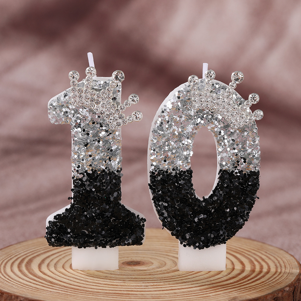 Black Silver Gradient Crown Ha - Candle Supplies Free Shipping ulasan dan harga