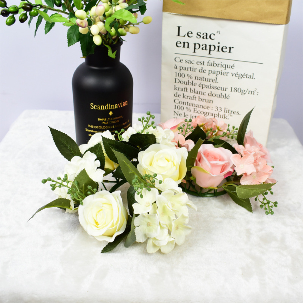 Realistic Rose Garland Floral  - Luxury Candle Supplies Usa ulasan dan harga