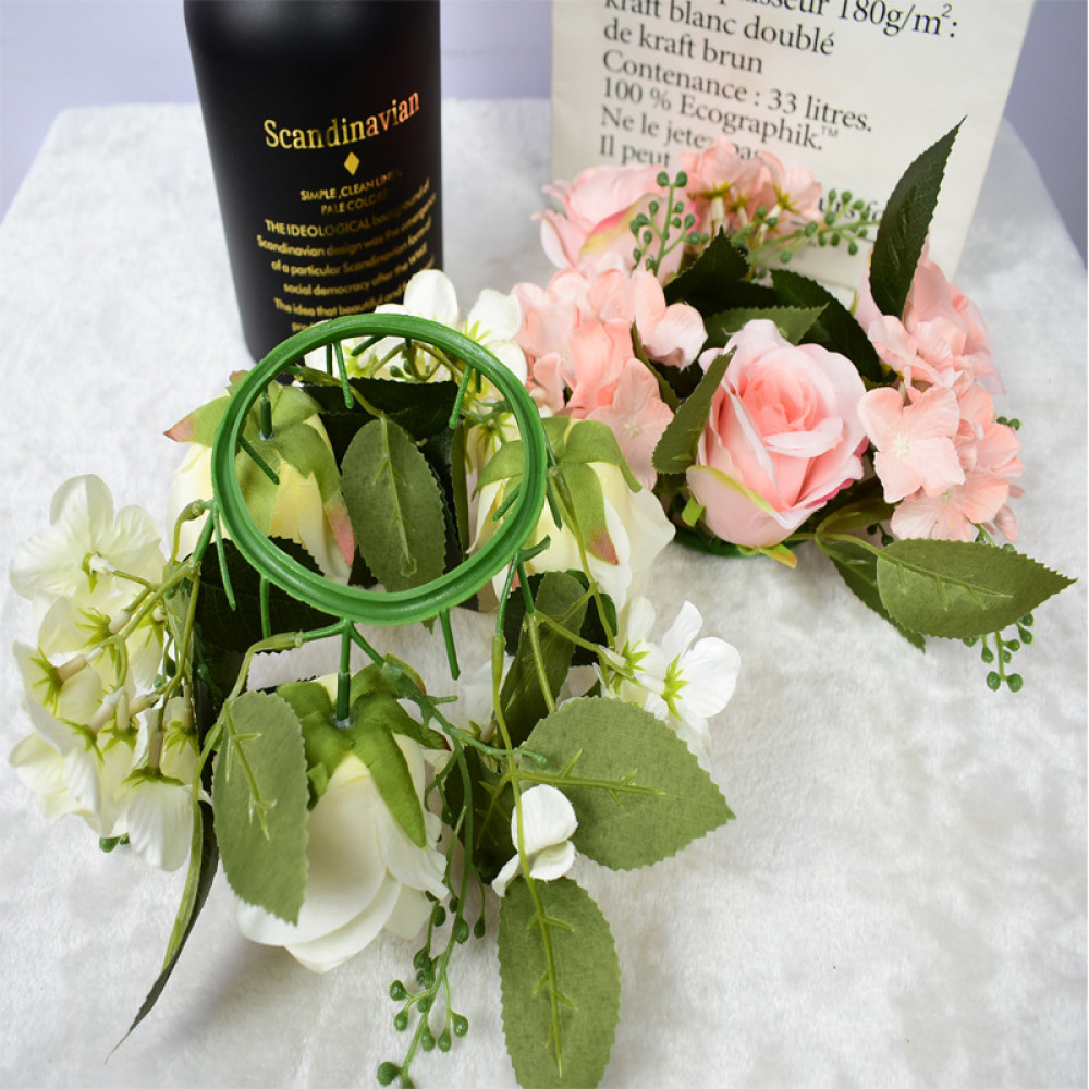 Realistic Rose Garland Floral  - Luxury Candle Supplies Usa ulasan dan harga